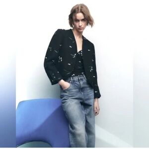 Zara black floral 3 piece set